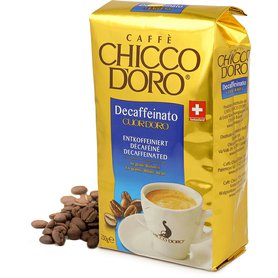 Bezkofeinová káva Chicco d'Oro zrnková 250g